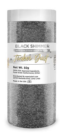 Tinker Dust Edible Glitter Refill Jar- Black
